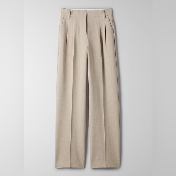 Wilfred Pants - Wilfred Beige Wide-Leg Trousers
